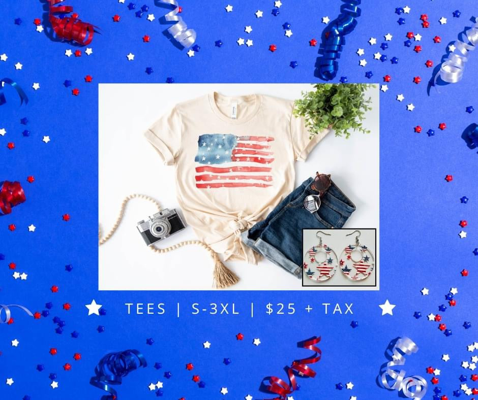 Watercolor Flag - Cream