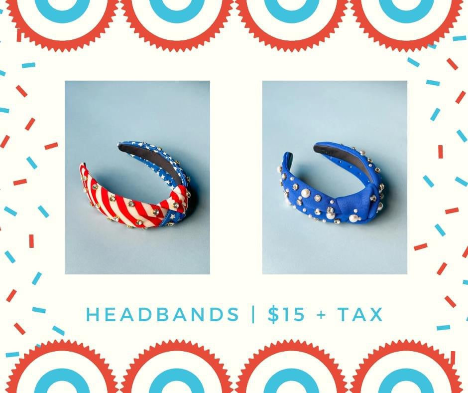 Royal Blue Studded Headband