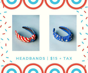 Royal Blue Studded Headband