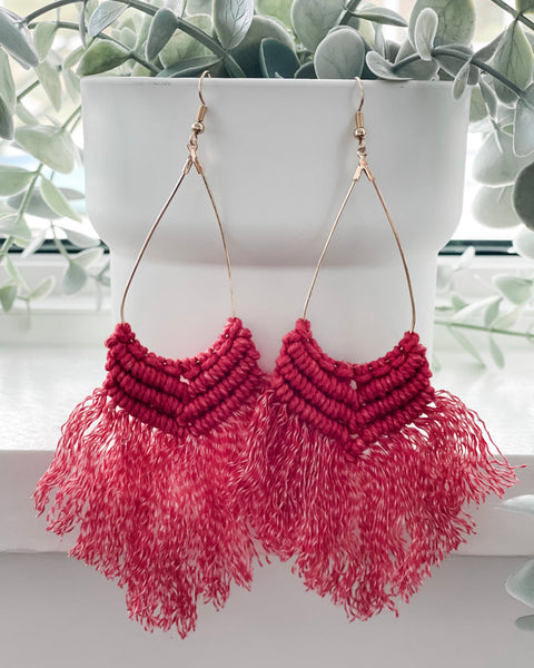 Boho Macrame Earrings