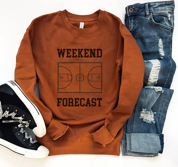 Basketball Weekend Forecast Crewneck