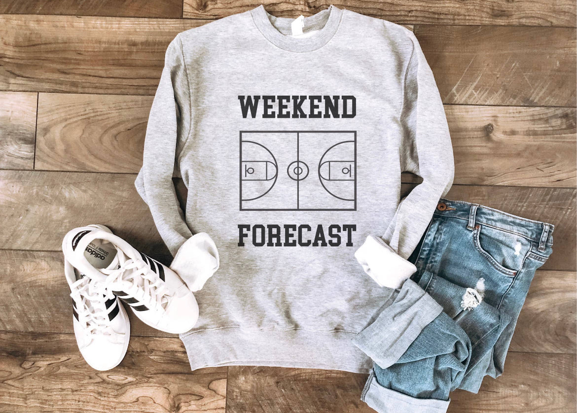 Basketball Weekend Forecast Crewneck