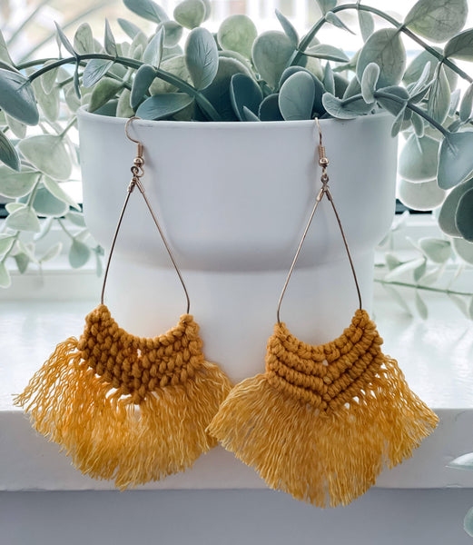 Boho Macrame Earrings