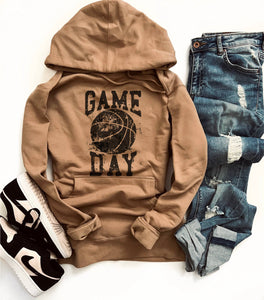 Basketball Game Day Grunge Hoodie