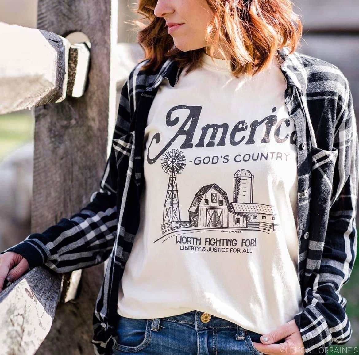 America - God’s Country Tee
