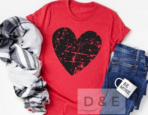 Distressed Heart Tee
