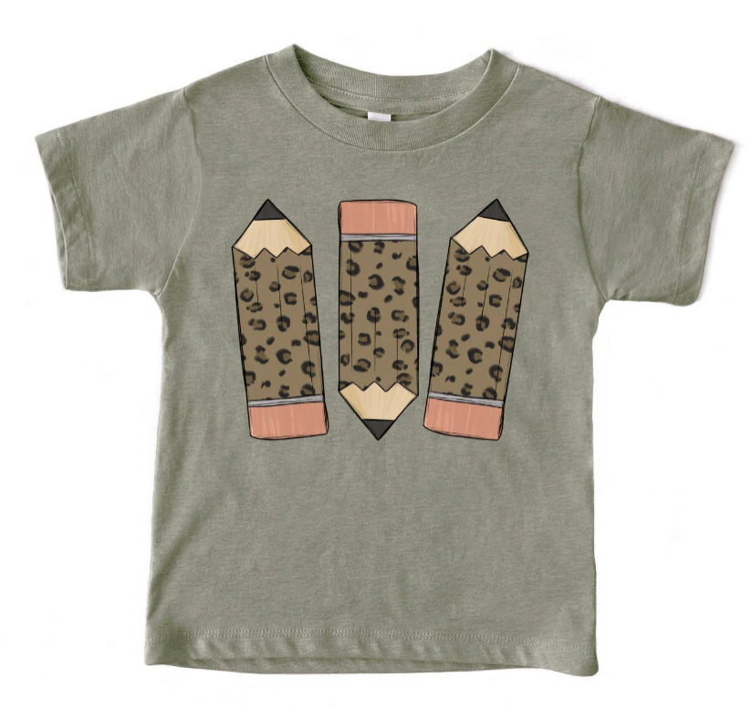 Leopard Pencil Tee - Kids