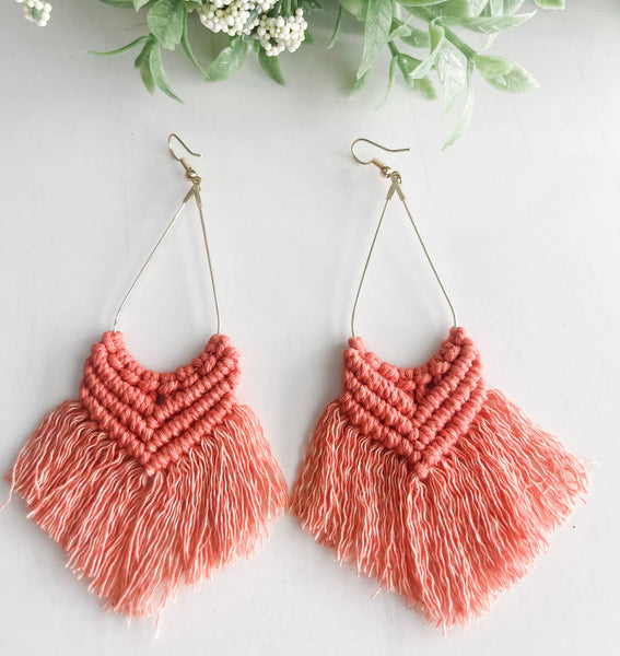 Boho Macrame Earrings