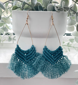 Boho Macrame Earrings